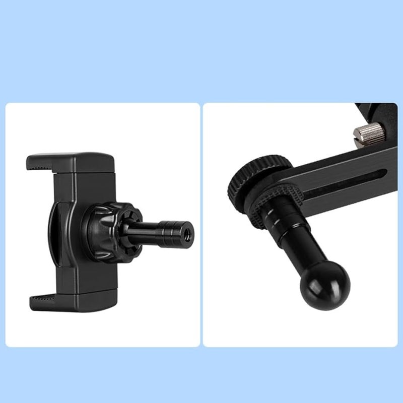 1 4 Inch Thread to 17mm Ball Adapter for Car Phone Holder Stand Black - Image 4
